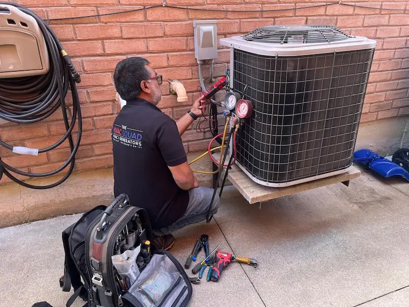 Air conditioner service in Brampton by The HVAC Squad