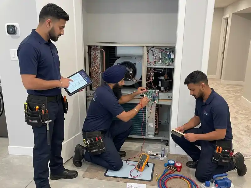Air conditioner service in Brampton by The HVAC Squad