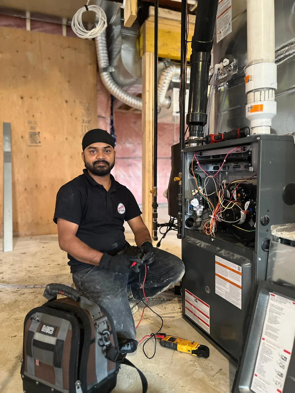 Emergency furnace replacement during cold weather by The HVAC Squad